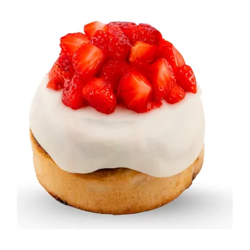 Strawberry & Cream Cinnamon Roll at hy Bakery