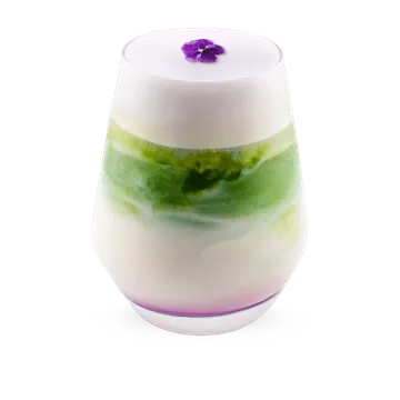 Lavender Cream Matcha at hy Bakery