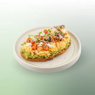 Scrambled Eggs on Toast at hy Bakery
