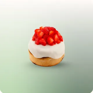 Strawberries & Cream Cinnamon Roll at hy Bakery