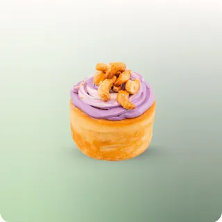 Ube Cashew Cinnamon Roll at hy Bakery