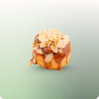 Salted Caramel Almond Cinnamon Roll at hy Bakery