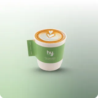 Hot Flat White 6oz at hy Bakery