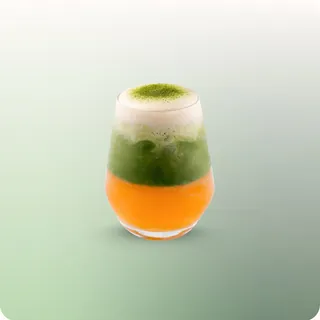 Peach Iced Tea Uji Matcha at hy Bakery
